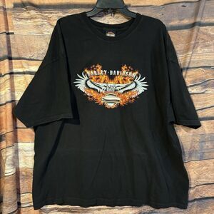 Harley-Davidson Tripps Amarillo 50th Anniversary 3XL T-Shirt  DS Flames Eagle